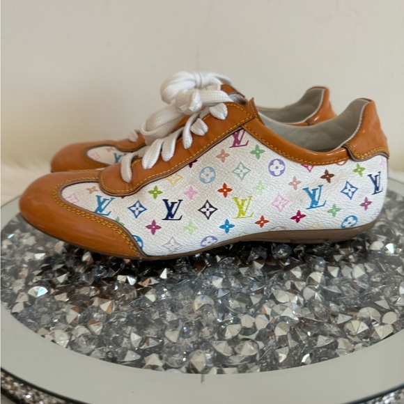 Authentic Women’s Louis Vuitton Murakami Sneakers Trainers Sz 34 - Picture 1 of 11